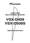 Pioneer VSX-D409 Receiver Owners Manual. Fixed Price $22.24.