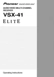 Pioneer VSX-41 Receiver Owners Manual. Fixed Price $22.24.