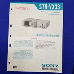 Sony STR-VX33 Service Manual Original Paper Oem Repair Guide Usa. Fixed Price $24.95.