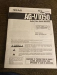 Teac AG-V1050 Audio/video Surround Receiver Service Manual Only Genuine. Fixed Price $16.99.