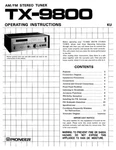 Pioneer TX-9800 Receiver Owners Manual. Fixed Price $22.24.