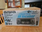 Aiwa AV-S17 Stereo Receiver Brand New Box Audio Video Aux Hi-fi Vintage. Fixed Price $205.00.
