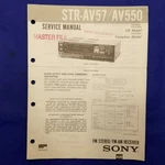 Sony STR-AV57 STR-AV550 Service Manual Original Paper Oem Repair Guide Usa. Fixed Price $24.95.