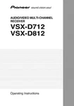 Pioneer VSX-D712 Receiver Owners Manual. Fixed Price $22.24.