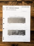 Kenwood KR-V8040 KR-V8540 Receiver Service Manual *original*. Fixed Price $19.97.