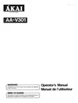 Akai AA-V301 Receiver Owners Instruction Manual. Fixed Price $19.99.