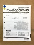 Yamaha RX-460 RX-360 R-85 Receiver Service Manual *original*. Fixed Price $19.97.
