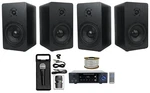 Rockville Bluamp 150 Amplifier W/ BLUETOOTH+(4) 6.5" Bookshelf Speakers+mic. Fixed Price $289.80.