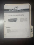 Jvc KS-RX400 Service Manual Original Repair Book Cassette Car Receiver. Fixed Price $49.99.