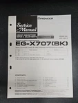 Pioneer EG-X707(BK) A/v Processor Circuit Desc. Repair & Adjust Service Manual. Fixed Price $11.50.