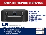 Repair Service For Marantz AV7705 11.2 Channel Home Theater Preamp/processor. Fixed Price $350.00.
