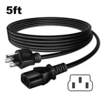 5FT Ul Ac Power Cord For Pyle P2203ABTU Wireless Hybrid Pre-amplifier 2000 Watt. Fixed Price $7.25.
