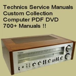 Technics Service Manuals Audio Hifi Repair Technical Schematics 700+ Files Dvd. Fixed Price $13.04.
