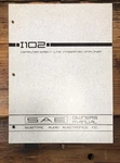 Sae I102 I-102 Amplifier Owners / User Manual *original*. Fixed Price $34.97.