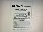 Denon Audio Video Service Manual Digital Megapack. Fixed Price $10.99.