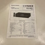 Fisher RS-882 Stereo Tuner Amplifier Service Manual Original. Fixed Price $14.99.