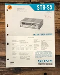 Sony STR-S5 Receiver Service Manual *original*. Fixed Price $14.97.