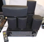 Denon Surround Receiver AVR-684, 6.1 Ch, 75 With Remote, Speakers +sub Bundle. Fixed Price $349.98.