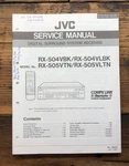 Jvc RX-504 RX-505 Vtn Vbk Receiver Owner & Service Manual *original*. Fixed Price $14.97.