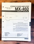 Yamaha MX-460 Amplifier Service Manual *original*. Fixed Price $24.97.