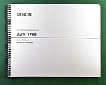 Denon AVR-1709 Instruction Manual: 72 Pages & Protective Covers!. Fixed Price $20.25.