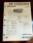 Sony CDP-CX70ES CDP-CX255 Service Manual From The Usa **original**. Fixed Price $29.99.