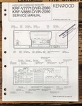 Kenwood KRF-V7771D -V8881D VR-2080 -2090 Receiver Service Manual *original*. Fixed Price $14.97.