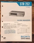 Sony STR-252 Receiver Service Manual *original*. Fixed Price $19.97.