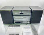 Denon D-60 Component System Receiver Cd Dual Cassette Remote Manual Box Vintage. Fixed Price $40.00.