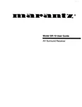 Marantz SR-19 Surround Receiver Owners Manual. Fixed Price $19.99.