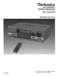 Technics SA-GX303 Receiver Owners Instruction Manual Reprint. Fixed Price $22.24.