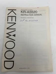 Kenwood Am/fm Stereo Receiver KR-A5520 Manual Pre-owned Free Ship. Fixed Price $17.99.
