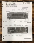 Kenwood KA-895 KA-995 Amplifier Service Manual *original*. Fixed Price $14.97.