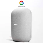 Google Nest Audio Smart Stereo Speaker Voice Assistant Chalk Light Gray. Fixed Price $79.99.