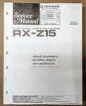 Pioneer RX-Z15 Cassette Receiver Service Manual *original*. Fixed Price $14.97.