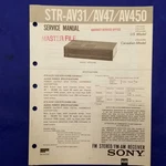 Sony STR-AV31 STR-AV47 STR-AV450 Service Manual Original Paper Oem Repair Guide. Fixed Price $19.96.