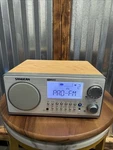 Sangean WR-2 Am/fm Tabletop Radio Receiver Wood Cabinet W/ Sun Input Works Well. Fixed Price $59.99.