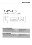Onkyo A-RV410 Amplifier Owners Manual. Fixed Price $22.24.