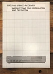 Nad Model 7120 Receiver Owners / User Manual *original*. Fixed Price $24.97.