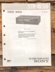 Sony STR-AV300 Receiver Service Manual *original*. Fixed Price $14.97.