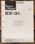 Pioneer SX-31 Receiver Service Manual *original*. Fixed Price $19.97.