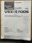 Oem Service Manual For Pioneer VSX-4700S Receiver Original. Fixed Price $9.98.