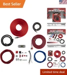 Complete 4 Gauge Cca Amplifier Wiring Kit With Power, Ground, Rca, Remote, An.... Fixed Price $41.99.