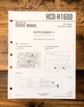 Sony HCD-H1600 Stereo Supp. Service Manual *original*. Fixed Price $9.97.