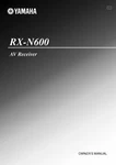 Yamaha RX-N600 Receiver Owners Manual. Fixed Price $22.24.