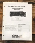 Onkyo A-807 Amplifier Service Manual *original*. Fixed Price $24.97.