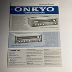 Onkyo Specifications Sheet Model TX-666/TX-555 Stereo Receiver. Fixed Price $28.00.