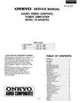 Onkyo TX-SV828 Thx Service Manual English. Fixed Price $16.12.