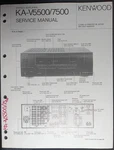 Kenwood KA-V5500 KA-V7500 Amplifier Service Manual Original Hsq. Fixed Price $49.99.