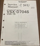 Pioneer VSX-D704S VSX-79 A/v Stereo Receiver Original Service Repair Manual. Fixed Price $19.94.